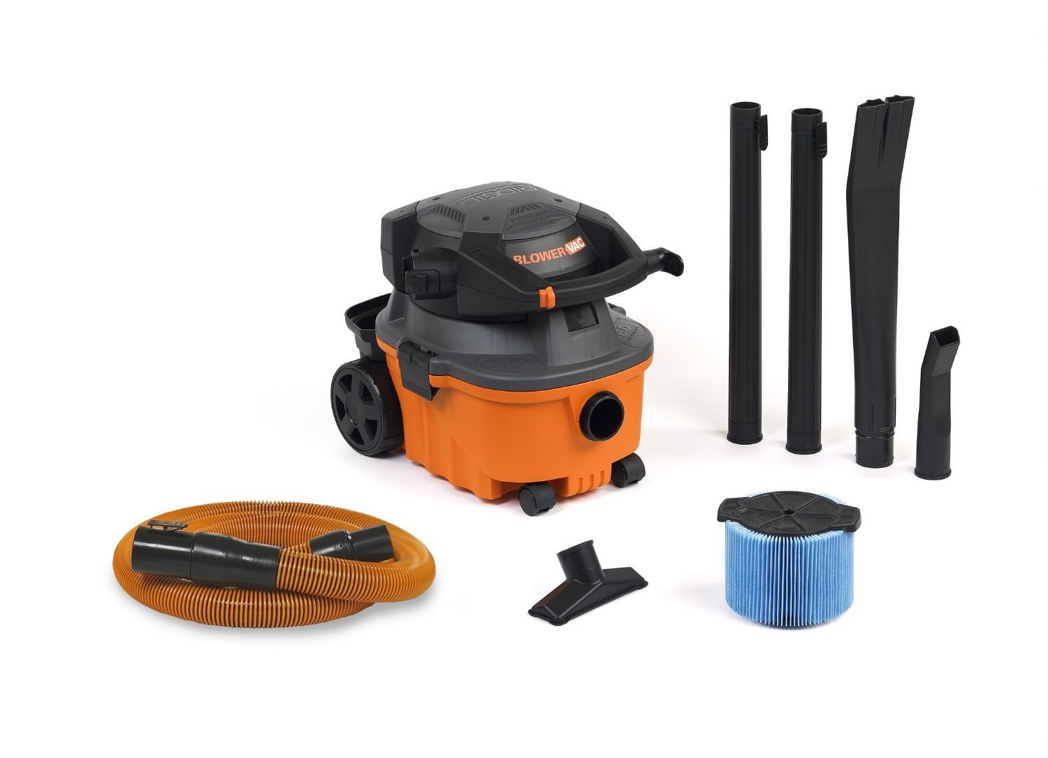 RIDGID VAC4010 2-in-1 Compact and Portable Wet Dry Vacuum Cleaner with Detachable Blower