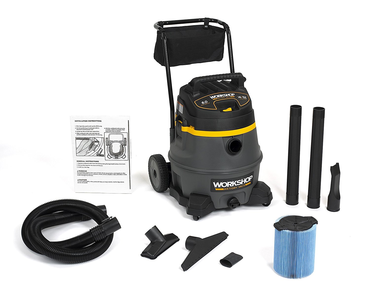 WORKSHOP WS1400CA High Power Wet Dry Vacuum Cleaner